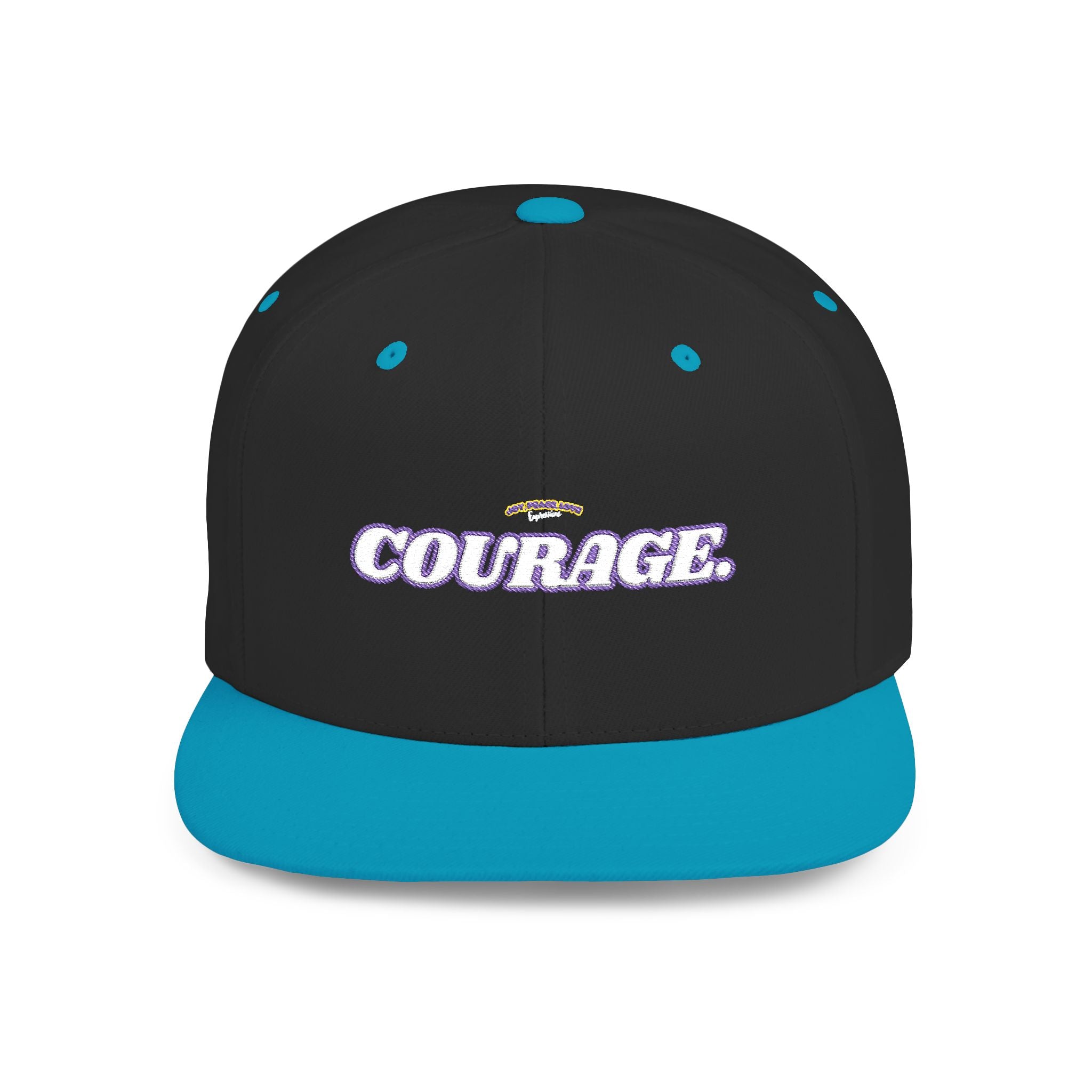 Courage Embroidered Snapback Hat