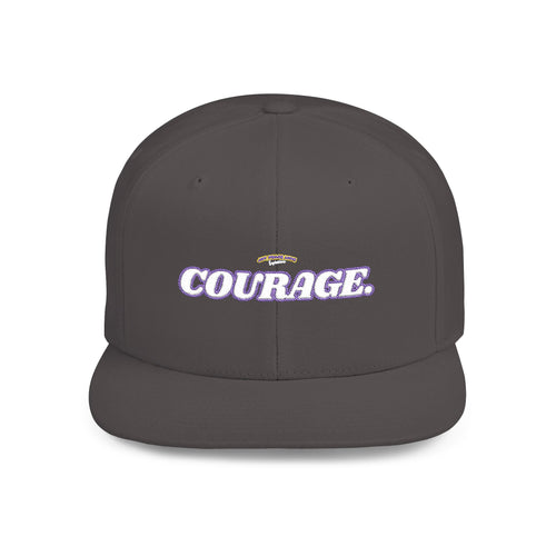 Courage Embroidered Snapback Hat