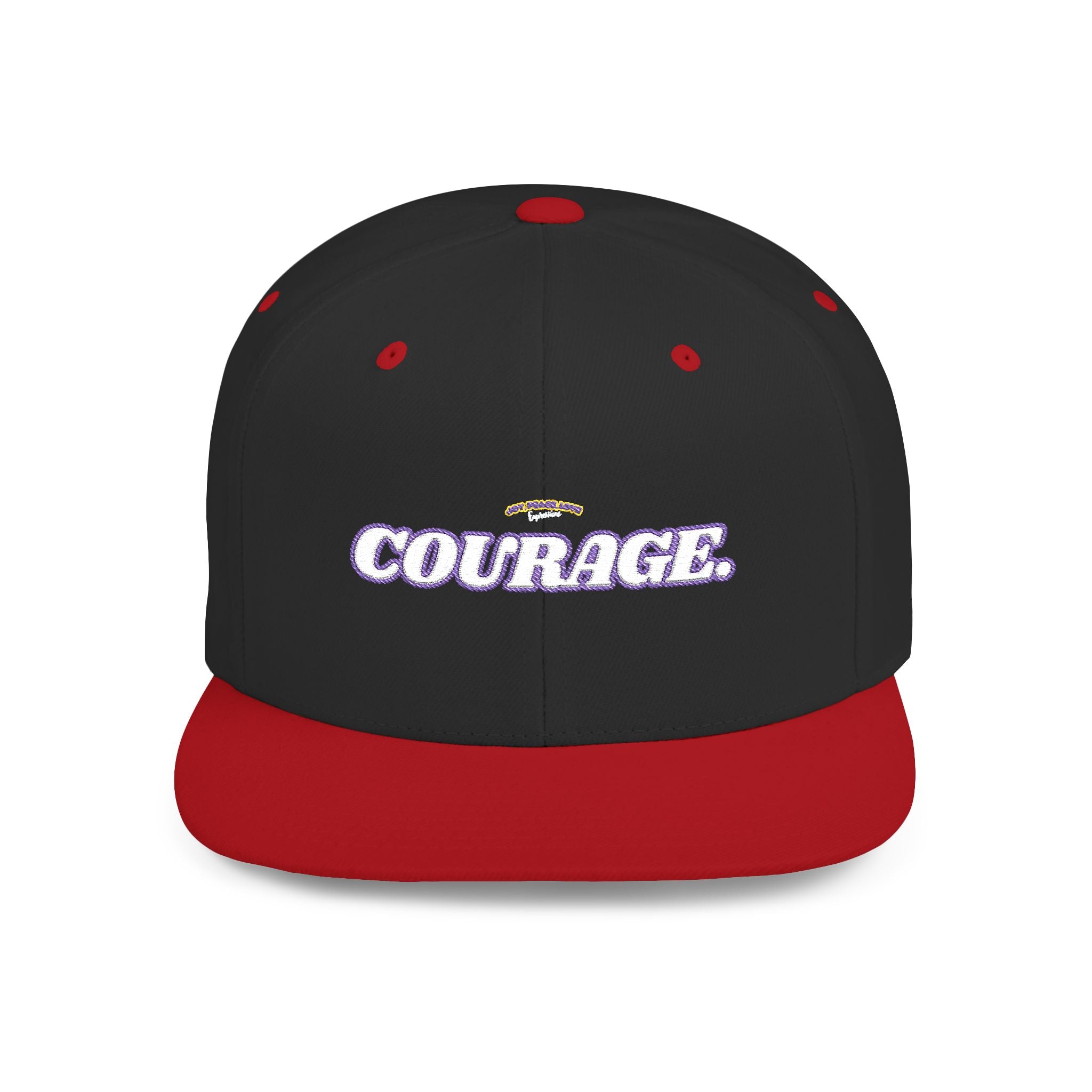 Courage Embroidered Snapback Hat